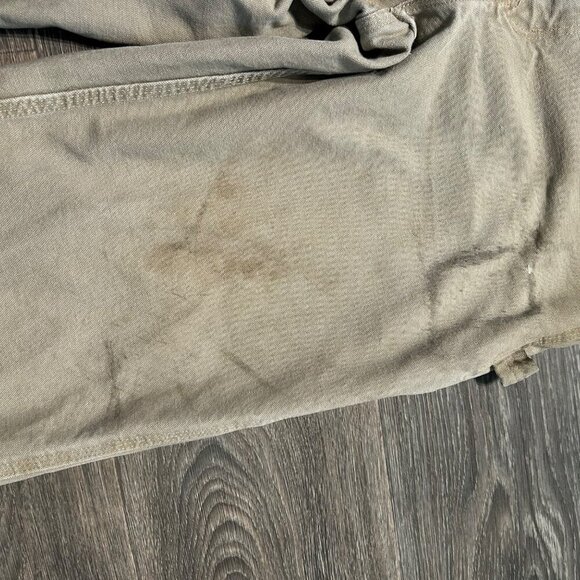 Carhartt B11 Washed Duck Work Pants 34x30 Desert Tan Grunge Utility Dungarees - Picture 12 of 14